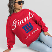 NEW YORK GIANTS LEGACY CLUB PREMIUM FLEECE CREWNECK PULLOVER