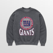 NEW YORK GIANTS SATURDAY SEAL PREMIUM FLEECE DROP SHOULDER CREWNECK PULLOVER