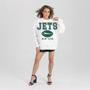NEW YORK JETS Sunday Drives Fleece Crewneck Pullover
