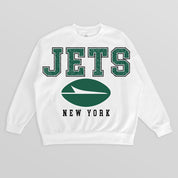 NEW YORK JETS Sunday Drives Fleece Crewneck Pullover