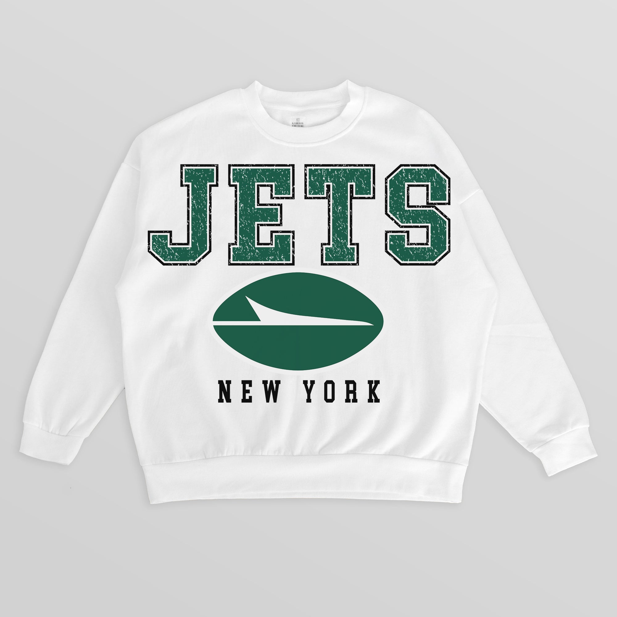NEW YORK JETS Sunday Drives Fleece Crewneck Pullover