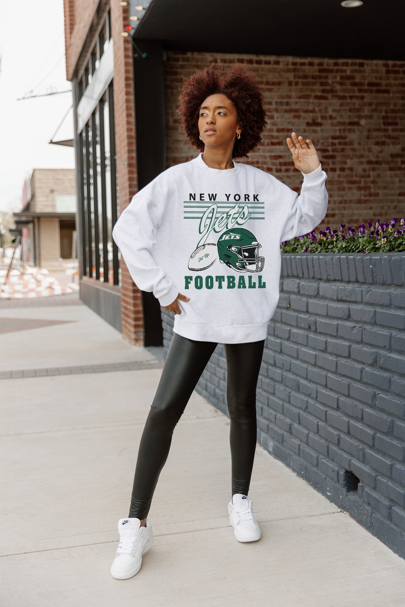 NEW YORK JETS HOME TURF PREMIUM FLEECE CREWNECK PULLOVER