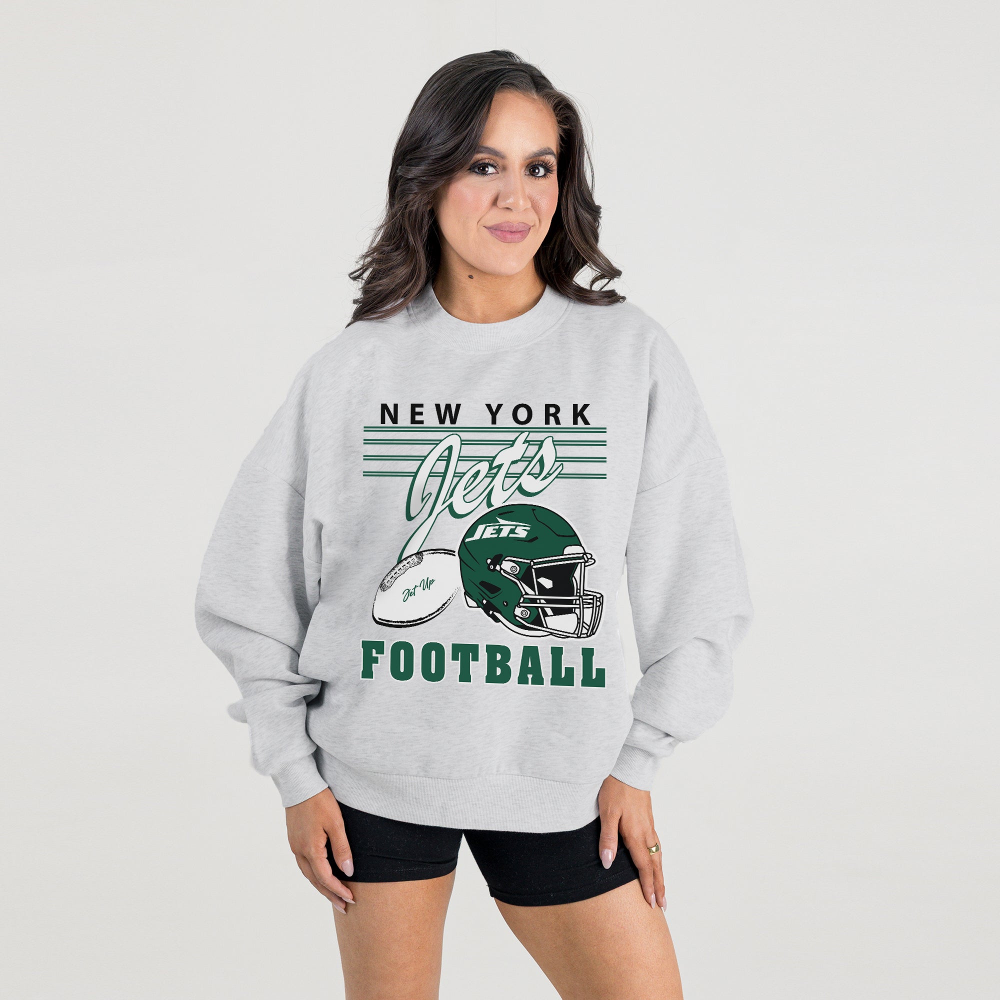 NEW YORK JETS HOME TURF PREMIUM FLEECE CREWNECK PULLOVER