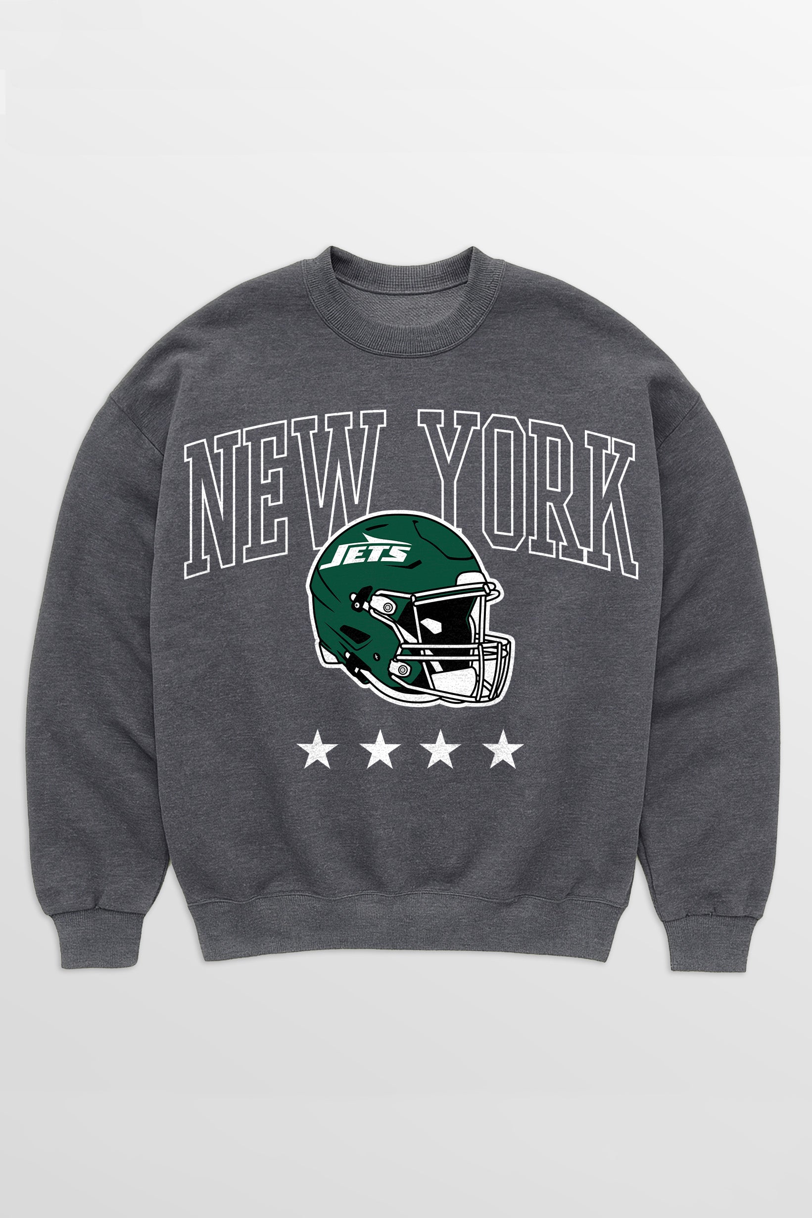 NEW YORK JETS RISING STAR PREMIUM FLEECE CREWNECK PULLOVER