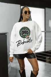 OHIO BOBCATS WILD BREAKTHROUGH PREMIUM FLEECE CREWNECK PULLOVER