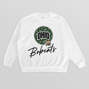 OHIO BOBCATS WILD BREAKTHROUGH PREMIUM FLEECE CREWNECK PULLOVER