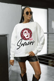 OKLAHOMA SOONERS WILD BREAKTHROUGH PREMIUM FLEECE CREWNECK PULLOVER