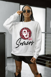 OKLAHOMA SOONERS WILD BREAKTHROUGH PREMIUM FLEECE CREWNECK PULLOVER