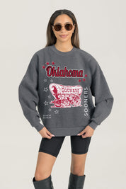 OKLAHOMA SOONERS READY TO RUMBLE PREMIUM FLEECE DROP SHOULDER CREWNECK PULLOVER
