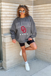 OKLAHOMA SOONERS RISING STAR PREMIUM FLEECE CREWNECK PULLOVER