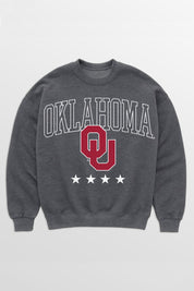 OKLAHOMA SOONERS RISING STAR PREMIUM FLEECE CREWNECK PULLOVER