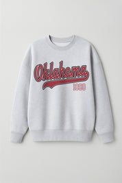 OKLAHOMA SOONERS CLASSIC WIN PREMIUM FLEECE CREWNECK PULLOVER