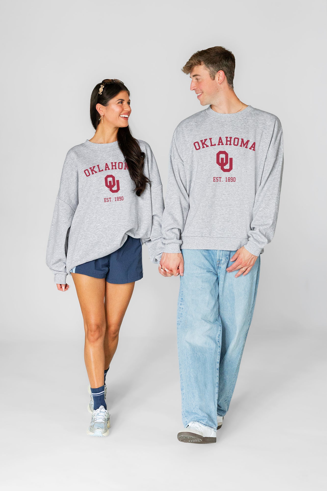 OKLAHOMA SOONERS CAMPUS ENERGY PREMIUM FLEECE CREWNECK PULLOVER