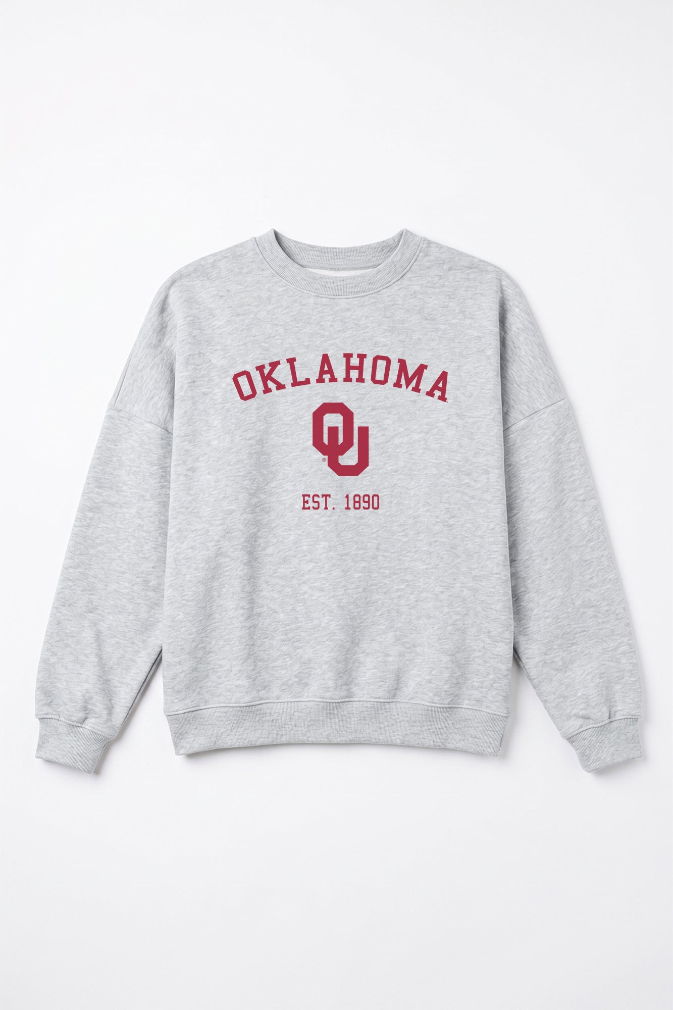 OKLAHOMA SOONERS CAMPUS ENERGY PREMIUM FLEECE CREWNECK PULLOVER