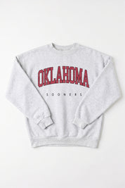 OKLAHOMA SOONERS NEXT MOVE PREMIUM FLEECE UNISEX CREWNECK PULLOVER