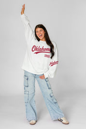 OKLAHOMA SOONERS DAY ONE PREMIUM FLEECE UNISEX CREWNECK PULLOVER