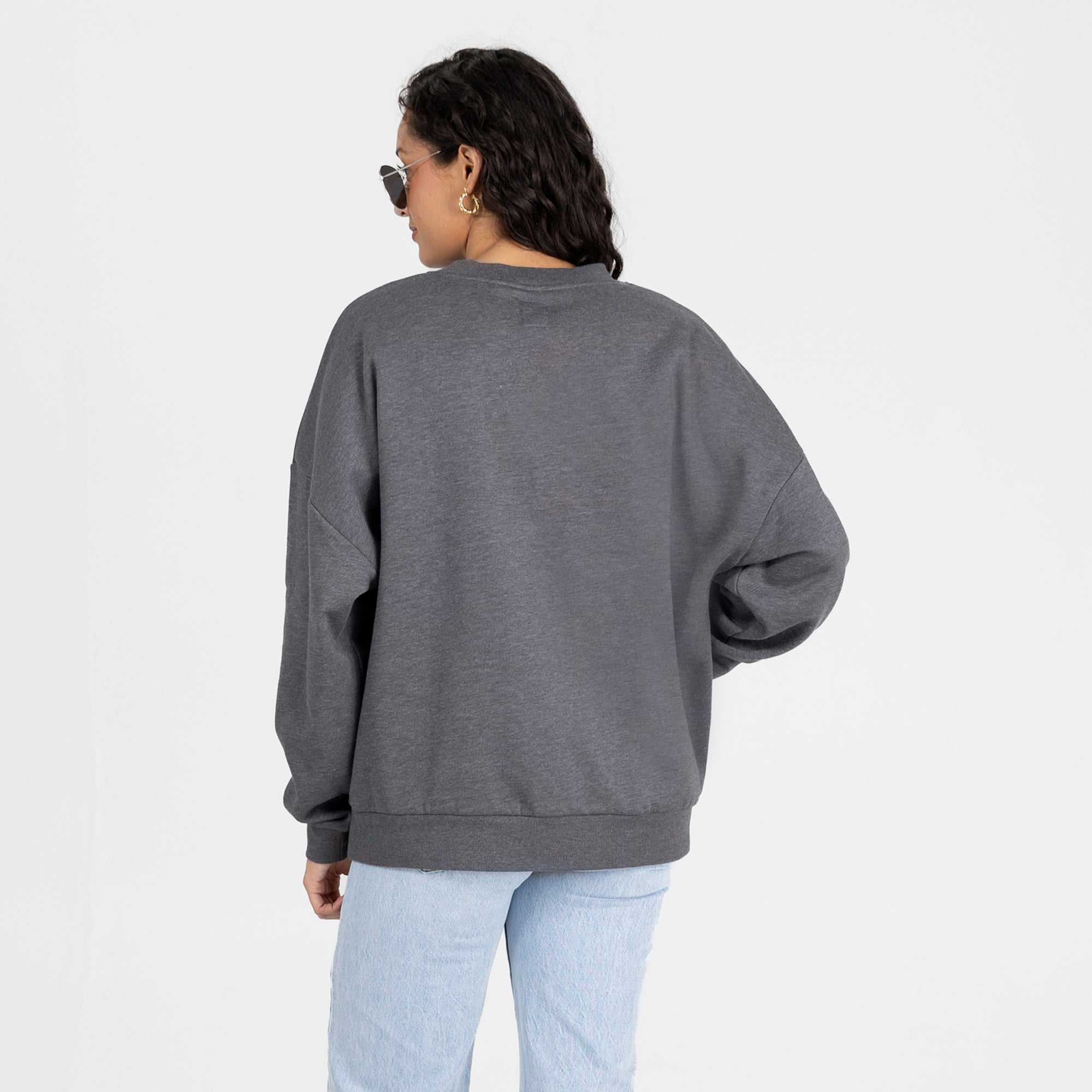 OKLAHOMA SOONERS SATURDAY SEAL PREMIUM FLEECE DROP SHOULDER CREWNECK PULLOVER