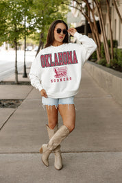 OKLAHOMA SOONERS Freestyle Fleece Drop-Shoulder Pullover