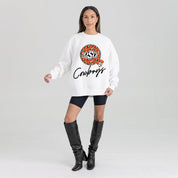 OKLAHOMA STATE COWBOYS WILD BREAKTHROUGH PREMIUM FLEECE CREWNECK PULLOVER