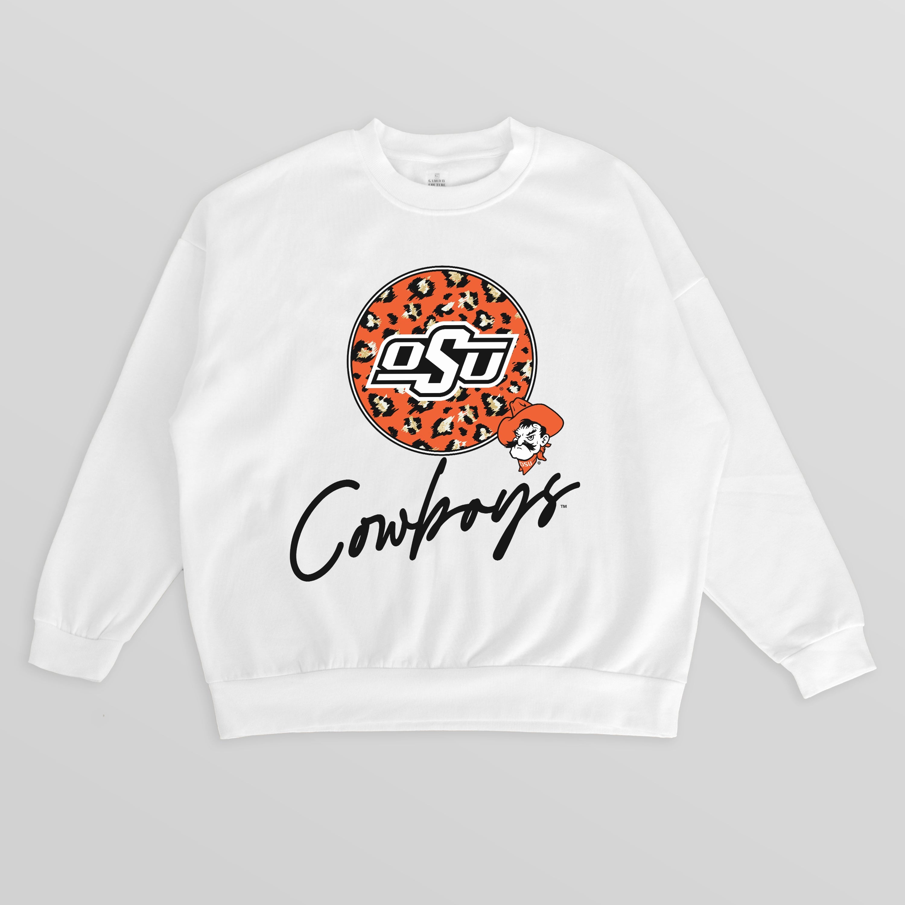 OKLAHOMA STATE COWBOYS WILD BREAKTHROUGH PREMIUM FLEECE CREWNECK PULLOVER