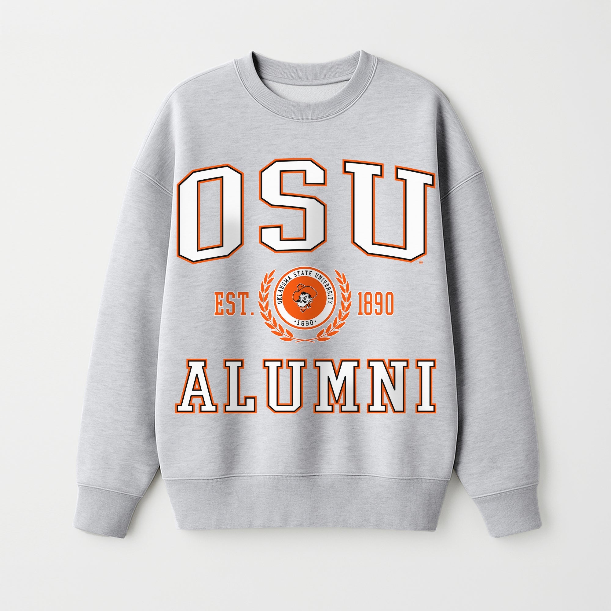 OKLAHOMA STATE COWBOYS DEGREE UNLOCKED PREMIUM DROP SHOULDER FLEECE CREWNECK PULLOVER