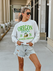OREGON DUCKS Allegiance Fleece Drop-Shoulder Pullover