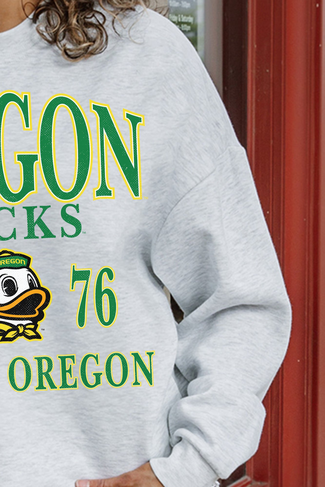 OREGON DUCKS Allegiance Fleece Drop-Shoulder Pullover