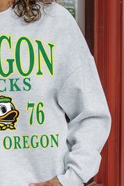 OREGON DUCKS Allegiance Fleece Drop-Shoulder Pullover