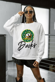 OREGON DUCKS WILD BREAKTHROUGH PREMIUM FLEECE CREWNECK PULLOVER