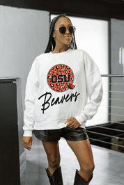 OREGON STATE BEAVERS WILD BREAKTHROUGH PREMIUM FLEECE CREWNECK PULLOVER
