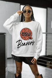 OREGON STATE BEAVERS WILD BREAKTHROUGH PREMIUM FLEECE CREWNECK PULLOVER