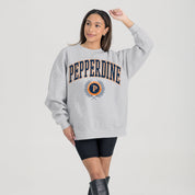 PEPPERDINE WAVES TRADITION REFINED PREMIUM FLEECE CREWNECK PULLOVER