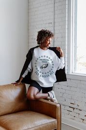 PHILADELPHIA EAGLES SUPERSTAR PREMIUM FLEECE DROP SHOULDER CREWNECK PULLOVER