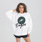 PHILADELPHIA EAGLES WILD BREAKTHROUGH PREMIUM FLEECE CREWNECK PULLOVER