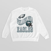 PHILADELPHIA EAGLES HARD EARNED PREMIUM FLEECE CREWNECK PULLOVER