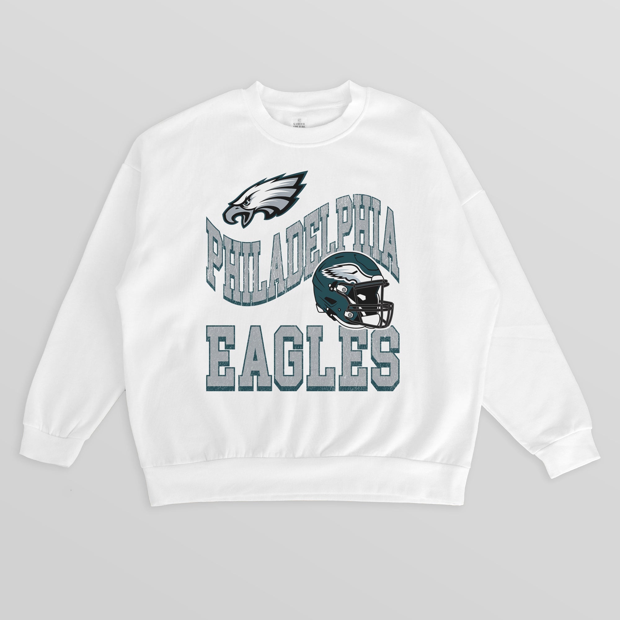 PHILADELPHIA EAGLES HARD EARNED PREMIUM FLEECE CREWNECK PULLOVER