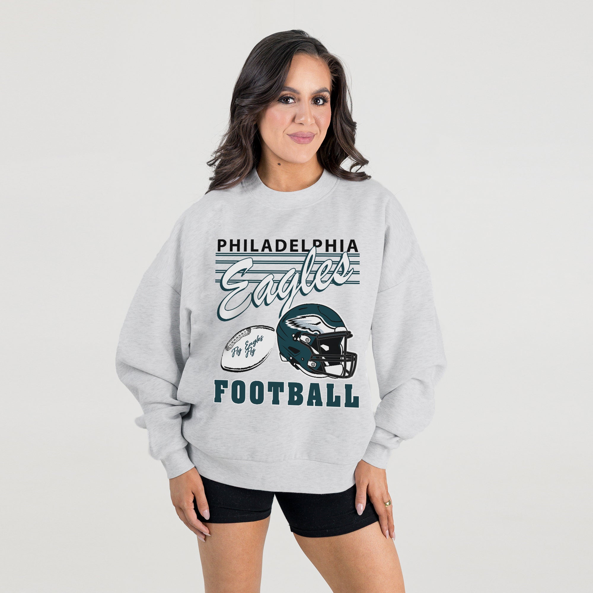 PHILADELPHIA EAGLES HOME TURF PREMIUM FLEECE CREWNECK PULLOVER