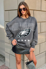 PHILADELPHIA EAGLES RISING STAR PREMIUM FLEECE CREWNECK PULLOVER