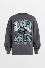 PHILADELPHIA EAGLES STAY COOL PREMIUM FLEECE CREWNECK PULLOVER BY RANDI MAHOMES