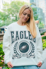 PHILADELPHIA EAGLES STAY COOL PREMIUM FLEECE CREWNECK PULLOVER