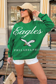 PHILADELPHIA EAGLES LEGACY CLUB PREMIUM FLEECE CREWNECK PULLOVER