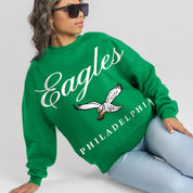 PHILADELPHIA EAGLES LEGACY CLUB PREMIUM FLEECE CREWNECK PULLOVER