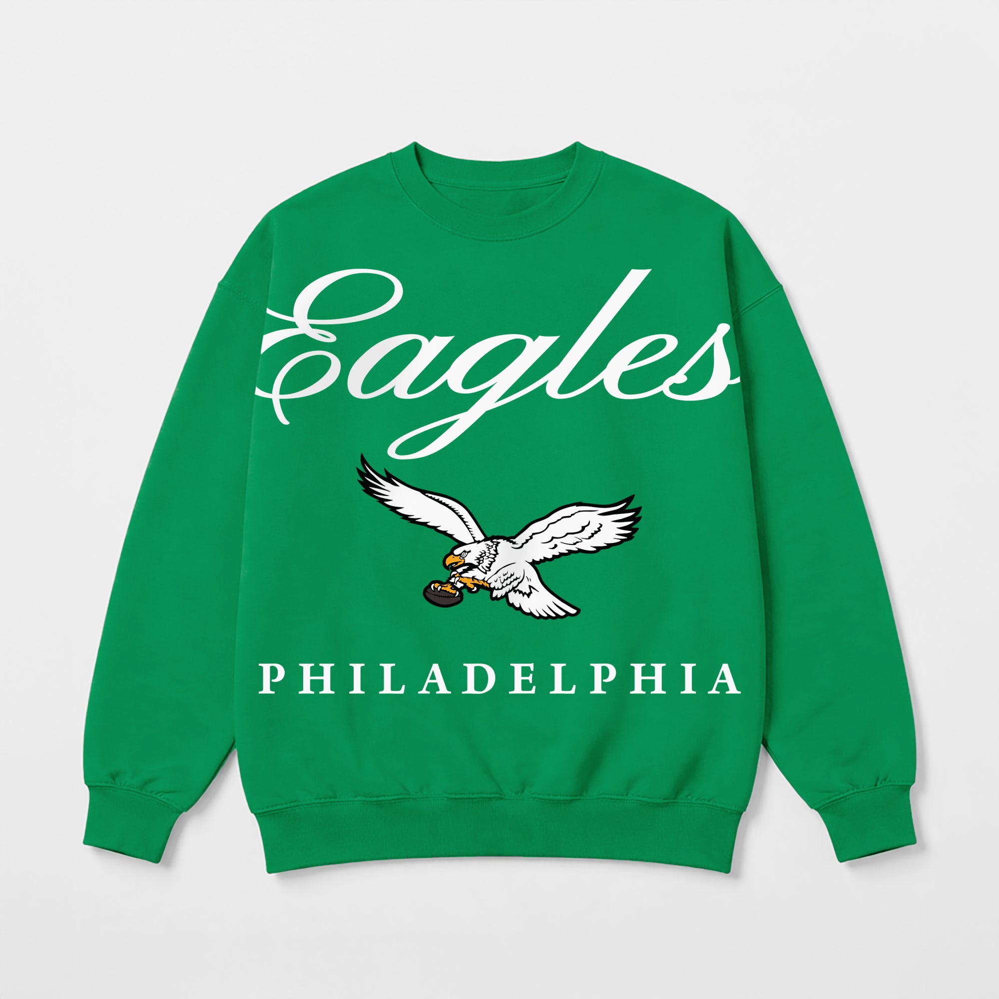 PHILADELPHIA EAGLES LEGACY CLUB PREMIUM FLEECE CREWNECK PULLOVER
