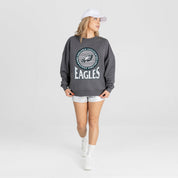 PHILADELPHIA EAGLES SATURDAY SEAL PREMIUM FLEECE DROP SHOULDER CREWNECK PULLOVER
