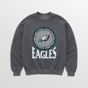 PHILADELPHIA EAGLES SATURDAY SEAL PREMIUM FLEECE DROP SHOULDER CREWNECK PULLOVER