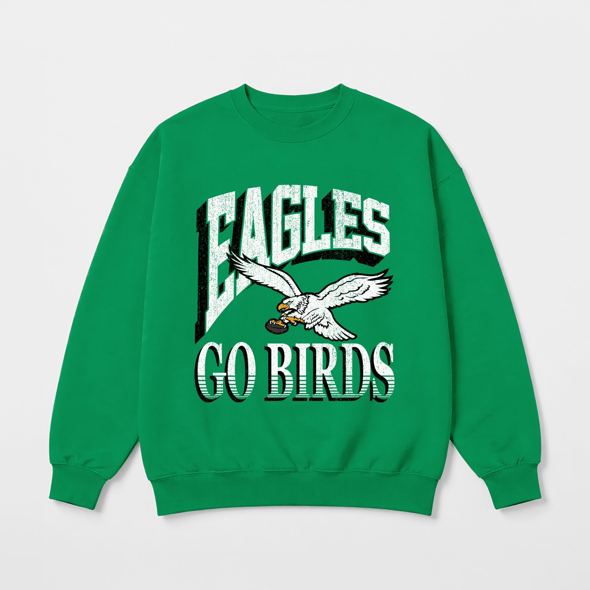 PHILADELPHIA EAGLES MAIN CHARACTER PREMIUM FLEECE DROP SHOULDER CREWNECK PULLOVER