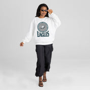 PHILADELPHIA EAGLES ENDZONE PREMIUM FLEECE DROP SHOULDER CREWNECK PULLOVER