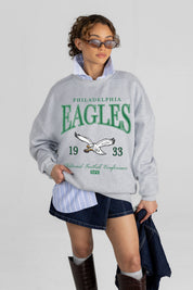 PHILADELPHIA EAGLES INSTANT CLASSIC PREMIUM FLEECE DROP SHOULDER CREWNECK PULLOVER