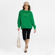 PHILADELPHIA EAGLES ELITE ERA EMBROIDERED PREMIUM FLEECE CREWNECK