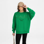 PHILADELPHIA EAGLES ELITE ERA EMBROIDERED PREMIUM FLEECE CREWNECK
